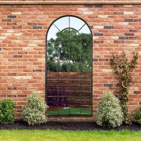 Arcus Arched Curved Window Indoor Outdoor Full Length Wall Mirror