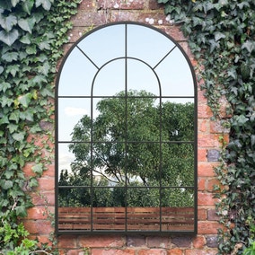 Arcus Arched Curved Window Indoor Outdoor Wall Mirror