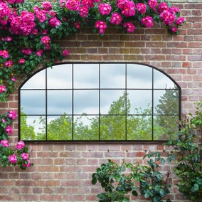 Arcus Arched Window Indoor Outdoor Wide Wall Mirror