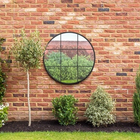 Circulus Round Window Indoor Outdoor Wall Mirror