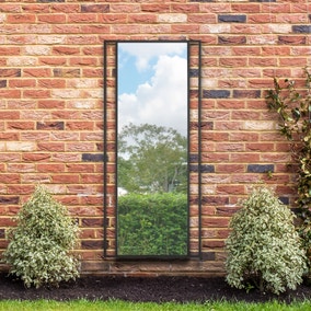 Senestra Modern Rectangle Indoor Outdoor Full Length Wall Mirror